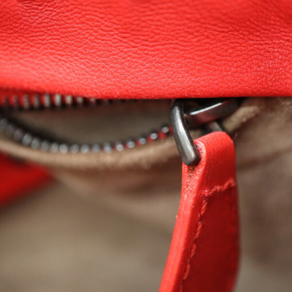 a23 3766 13 Bottega Veneta Handbag Leather Red