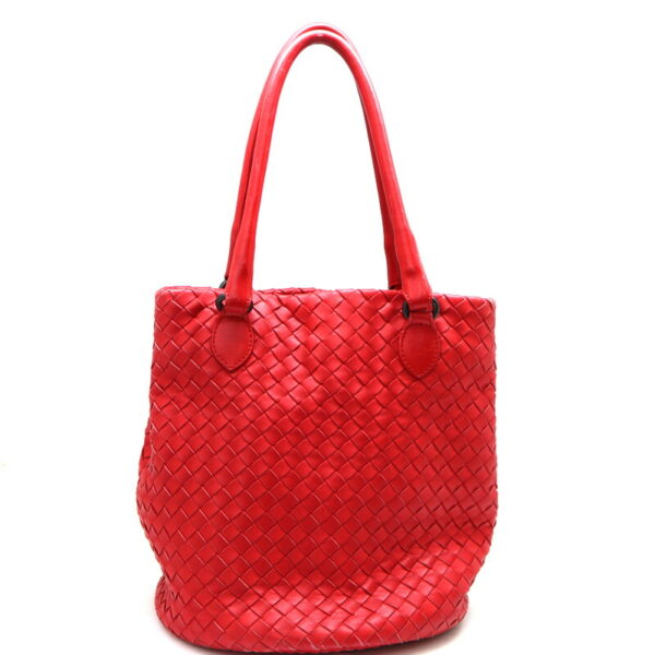 a23 3766 2 Bottega Veneta Handbag Leather Red