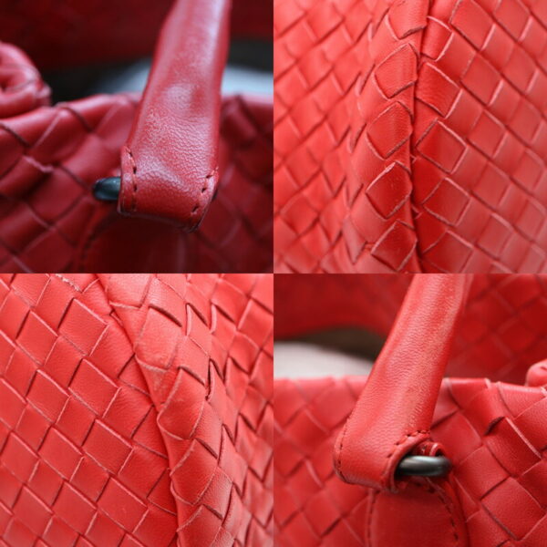 a23 3766 6 Bottega Veneta Handbag Leather Red