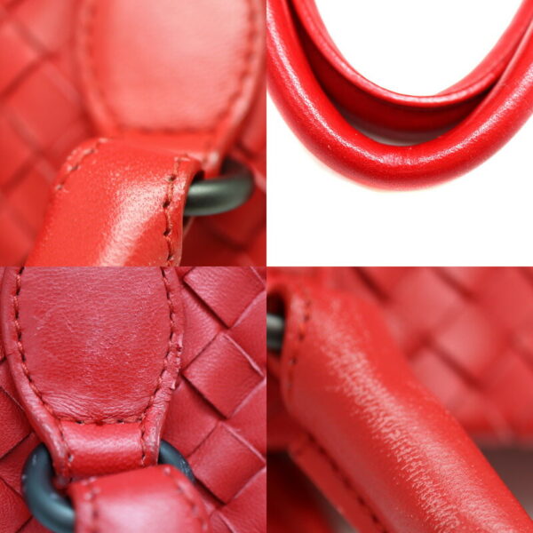 a23 3766 7 Bottega Veneta Handbag Leather Red