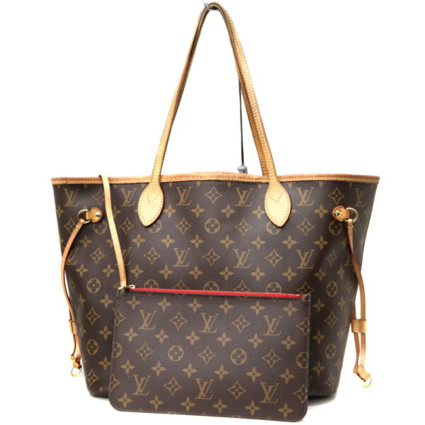 a23 3880 1 Louis Vuitton Neverfull MM Tote Bag Monogram Canvas Brown