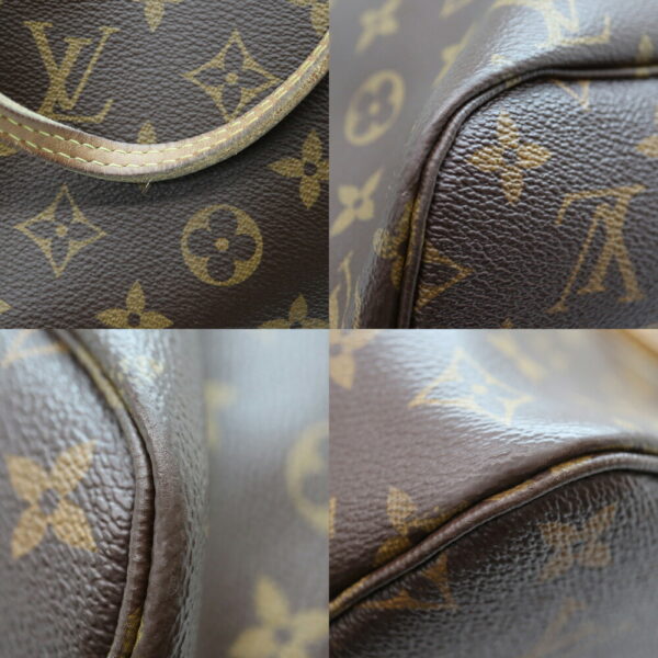 a23 3880 6 Louis Vuitton Neverfull MM Tote Bag Monogram Canvas Brown