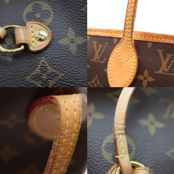 a23 3880 7 Louis Vuitton Neverfull MM Tote Bag Monogram Canvas Brown