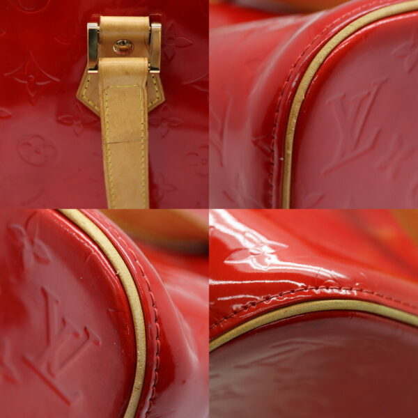 a23 3993 6 Louis Vuitton Houston Handbag Monogram Vernis Red