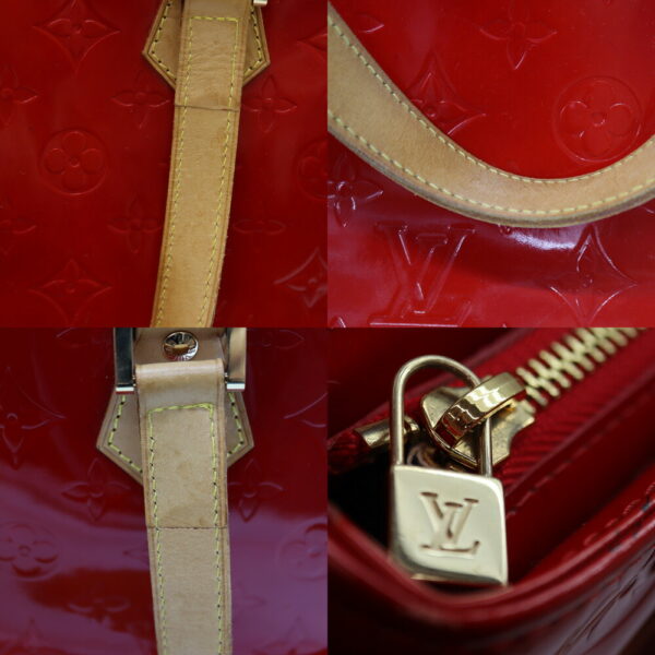 a23 3993 8 Louis Vuitton Houston Handbag Monogram Vernis Red