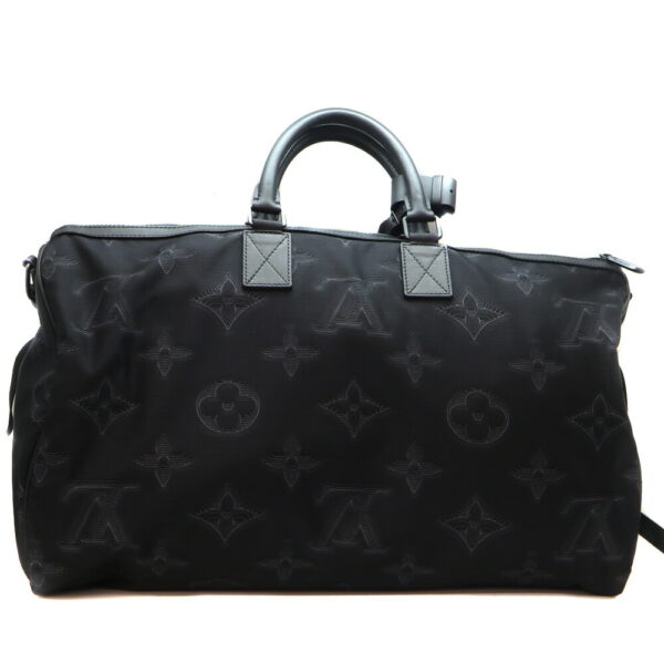 a23 3999 2 Louis Vuitton Keepall Bandouliere Reversible 50 Nylon Black