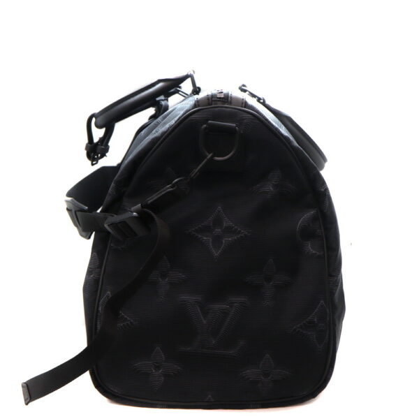 a23 3999 3 Louis Vuitton Keepall Bandouliere Reversible 50 Nylon Black