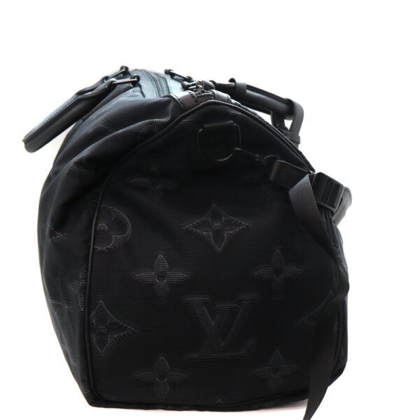 a23 3999 4 Louis Vuitton Keepall Bandouliere Reversible 50 Nylon Black