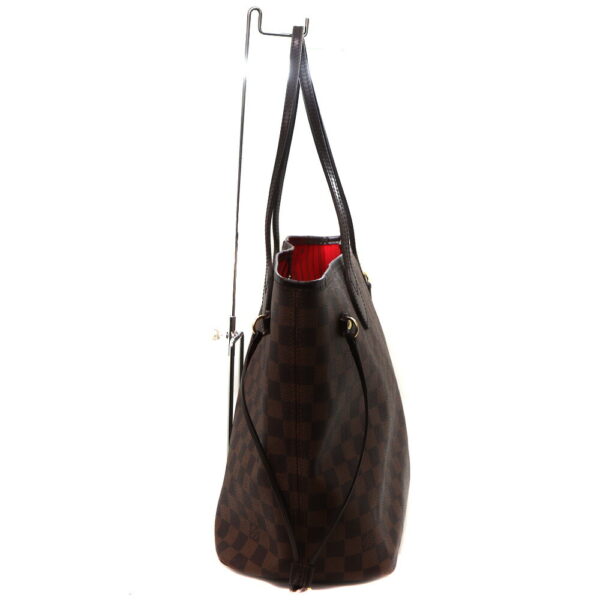 a23 4000 3 Louis Vuitton Neverfull MM Tote Bag Damier Ebene Brown