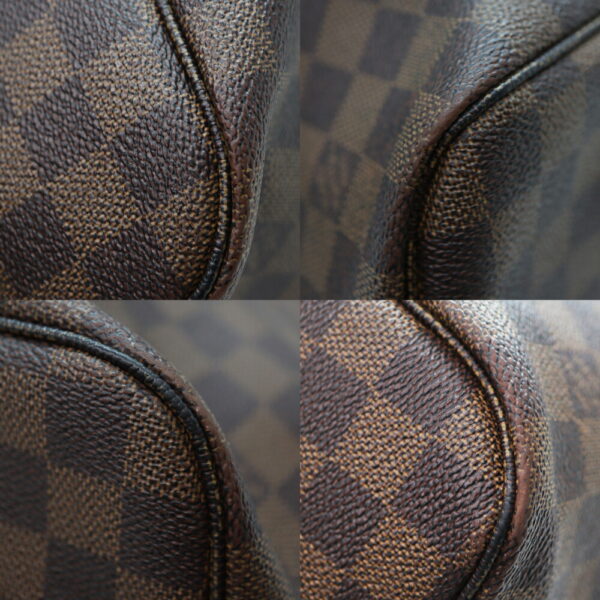 a23 4000 6 Louis Vuitton Neverfull MM Tote Bag Damier Ebene Brown