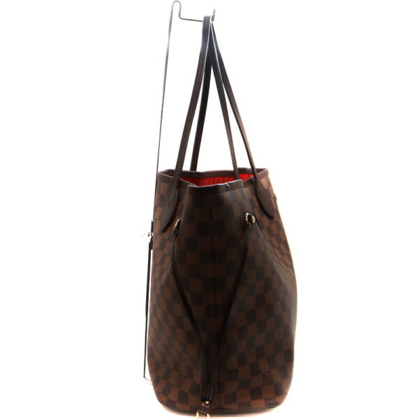 a23 4067 3 Louis Vuitton Neverfull MM Tote Bag Damier Canvas Ebene Brown