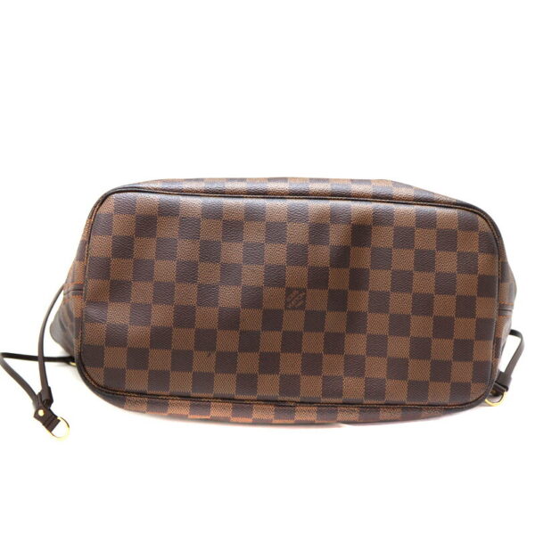 a23 4067 5 Louis Vuitton Neverfull MM Tote Bag Damier Canvas Ebene Brown