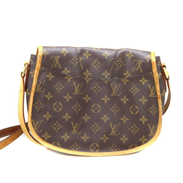 a23 4316 2 Louis Vuitton Menilmontant PM Shoulder Bag Monogram Canvas Brown