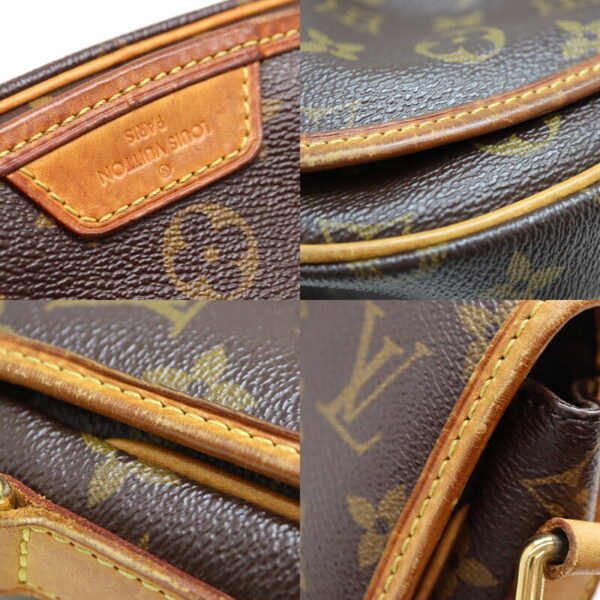 a23 4316 7 Louis Vuitton Menilmontant PM Shoulder Bag Monogram Canvas Brown