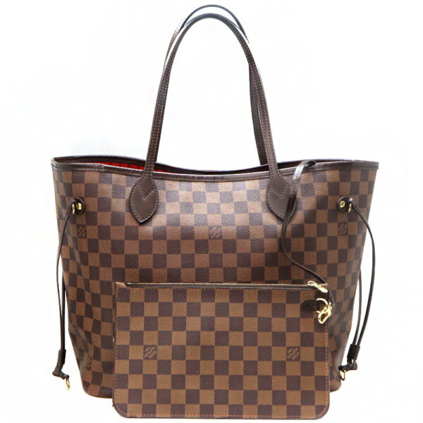 a23 4474 1 Louis Vuitton Neverfull MM Tote Bag Damier Canvas Brown