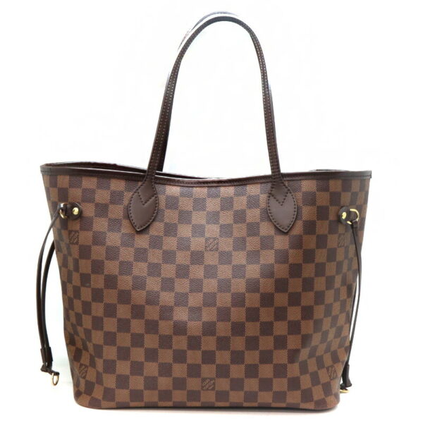 a23 4474 2 Louis Vuitton Neverfull MM Tote Bag Damier Canvas Brown