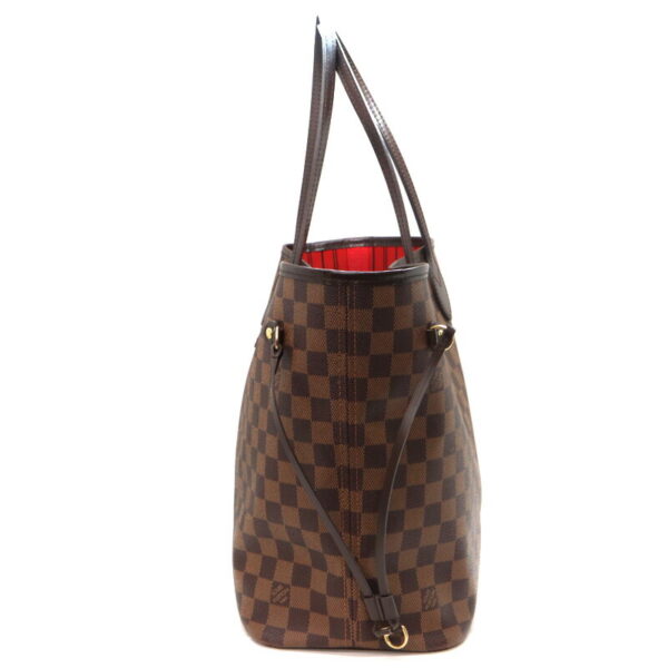 a23 4474 3 Louis Vuitton Neverfull MM Tote Bag Damier Canvas Brown