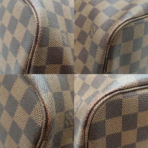 a23 4474 6 Louis Vuitton Neverfull MM Tote Bag Damier Canvas Brown