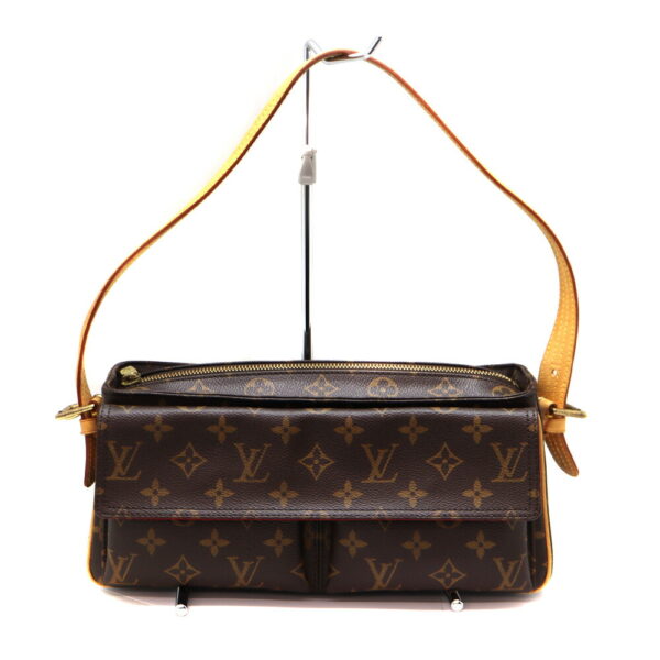 a23 462 1 Louis Vuitton Viva Cite MM Shoulder Bag Monogram Canvas Brown