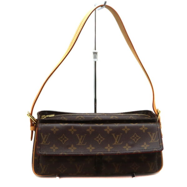 a23 4717 1 Louis Vuitton Viva Cite MM Handbag Monogram Canvas Brown