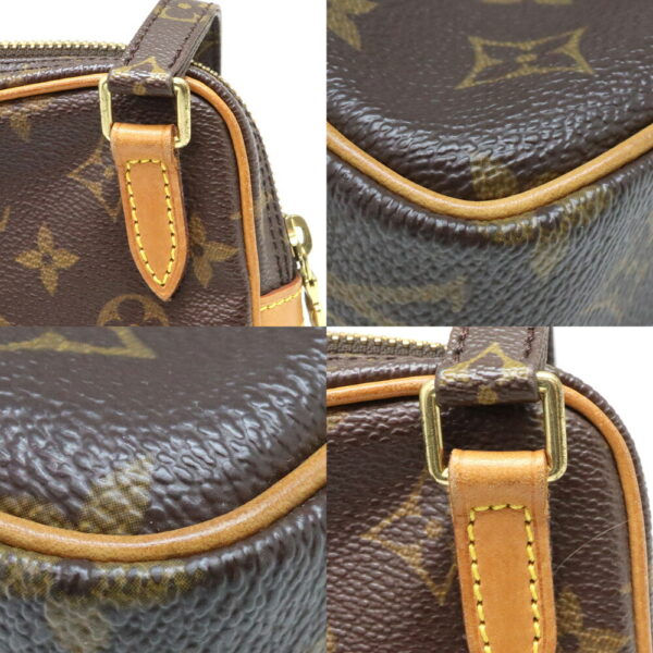 a23 4737 7 Louis Vuitton Pochette Marly Bandouliere Shoulder Bag Monogram Canvas Brown