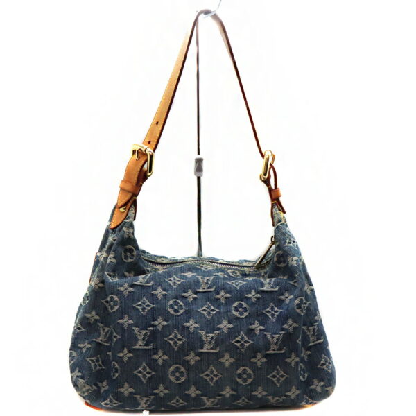 a23 4749 2 Louis Vuitton Baggy PM Shoulder Bag Monogram Denim Blue