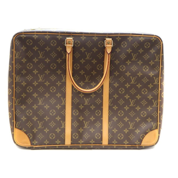 a23 476 2 Louis Vuitton Sirius 50 Handbag Monogram Canvas Brown