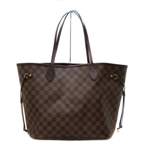 a23 4887 1 Louis Vuitton Neverfull MM Tote Bag Damier Canvas Brown