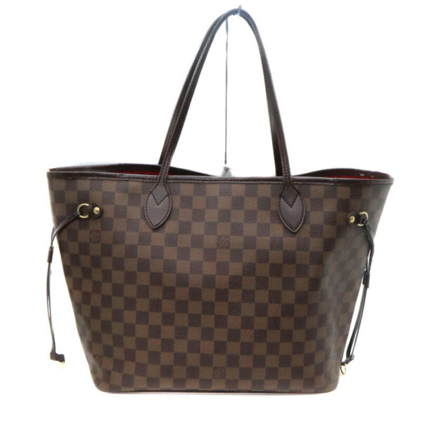 a23 4887 2 Louis Vuitton Neverfull MM Tote Bag Damier Canvas Brown