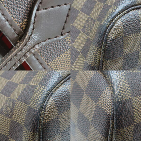 a23 4887 6 Louis Vuitton Neverfull MM Tote Bag Damier Canvas Brown