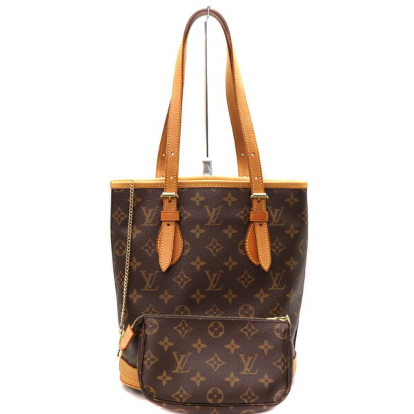 a23 5291 1 Louis Vuitton Bucket PM Handbag Monogram Canvas Brown