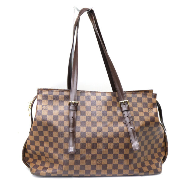 a23 5472 2 Louis Vuitton Chelsea Shoulder Bag Damier Canvas Brown