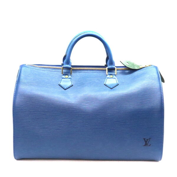 a23 5619 1 Louis Vuitton Speedy 35 Handbag Blue