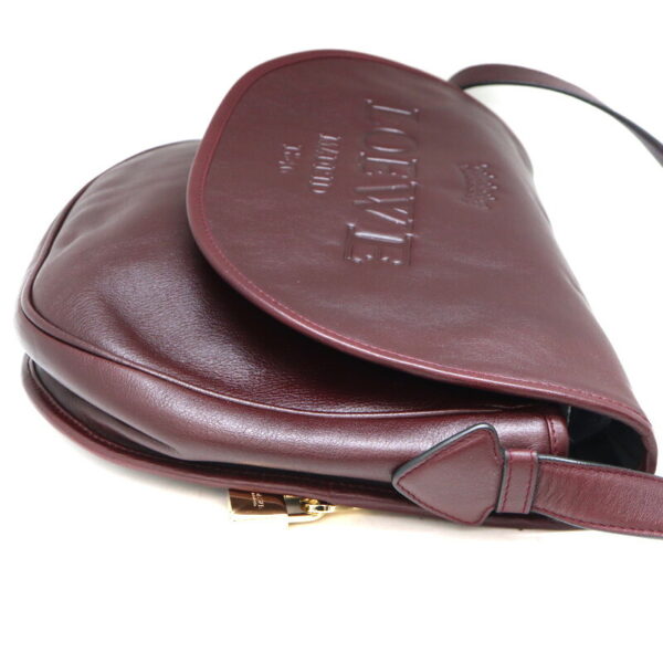 a23 614 3 Loewe Heritage Shoulder Bag Wine Red