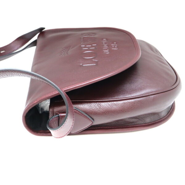 a23 614 4 Loewe Heritage Shoulder Bag Wine Red