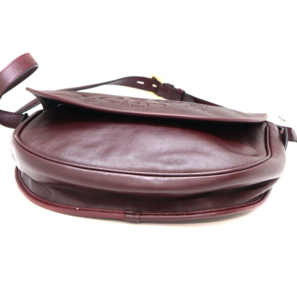 a23 614 5 Loewe Heritage Shoulder Bag Wine Red