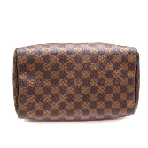 a23 6169 5 Louis Vuitton Speedy 25 Handbag Damier Canvas Ebene Brown