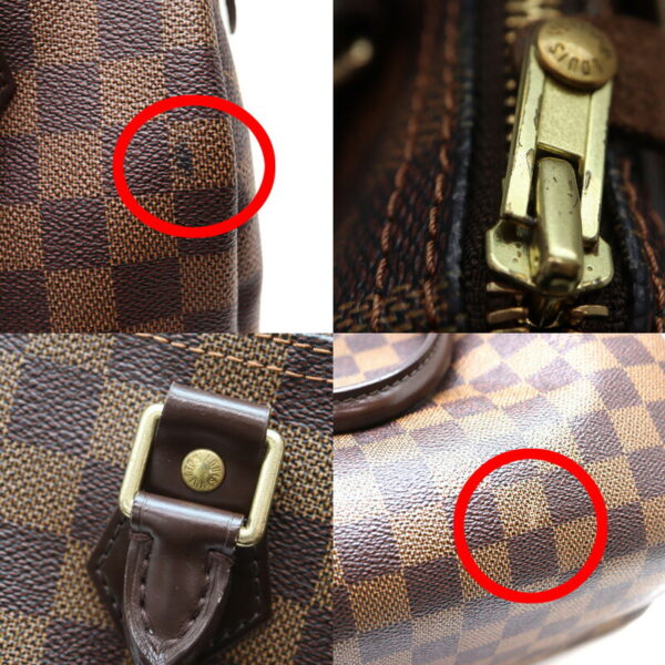 a23 6169 7 Louis Vuitton Speedy 25 Handbag Damier Canvas Ebene Brown