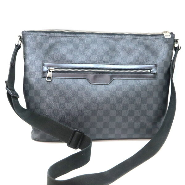 a23 6240 1 Louis Vuitton Mick MM Shoulder Bag Damier Graphite Black Gray