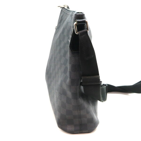 a23 6240 4 Louis Vuitton Mick MM Shoulder Bag Damier Graphite Black Gray