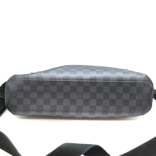 a23 6240 5 Louis Vuitton Mick MM Shoulder Bag Damier Graphite Black Gray