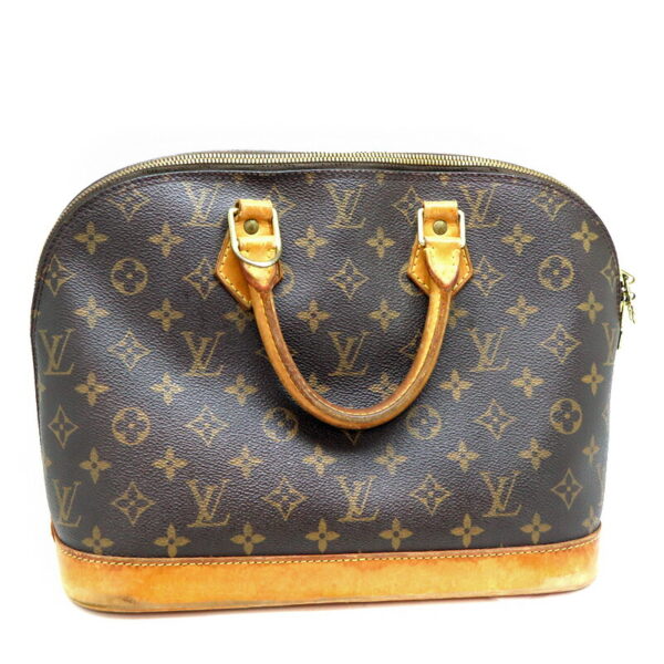 a23 6404 2 Louis Vuitton Alma Handbag Monogram Brown