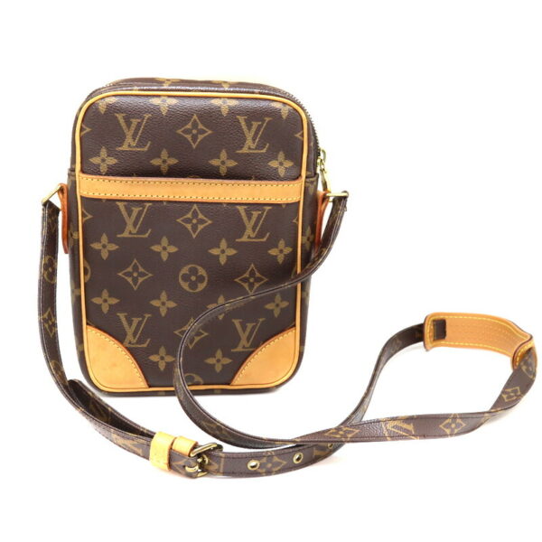 a23 645 1 Louis Vuitton Danube Shoulder Bag Monogram Canvas Brown