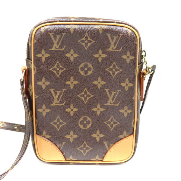 a23 645 2 Louis Vuitton Danube Shoulder Bag Monogram Canvas Brown