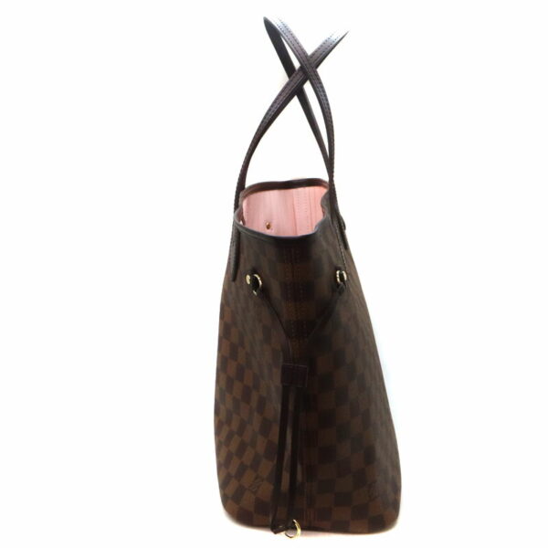 a23 6570 3 Louis Vuitton Neverfull Shoulder Bag Damier Canvas Brown