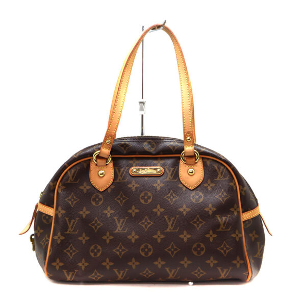 a23 6737 1 Louis Vuitton Montorgueil PM Tote Bag Monogram Canvas Brown