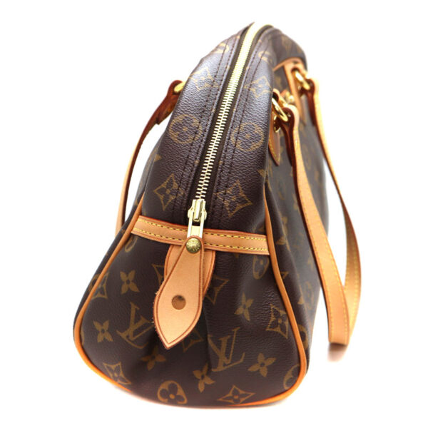 a23 6737 4 Louis Vuitton Montorgueil PM Tote Bag Monogram Canvas Brown