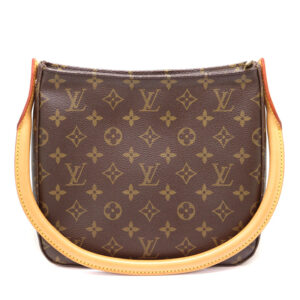 a23 6909 1 Louis Vuitton Looping MM Handbag Monogram Canvas Brown