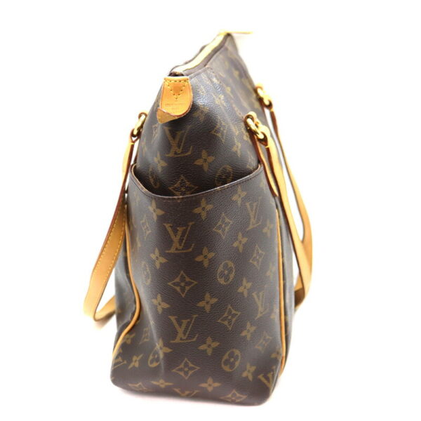 a23 7144 4 Louis Vuitton Totally MM Monogram Canvas Tote Bag Brown