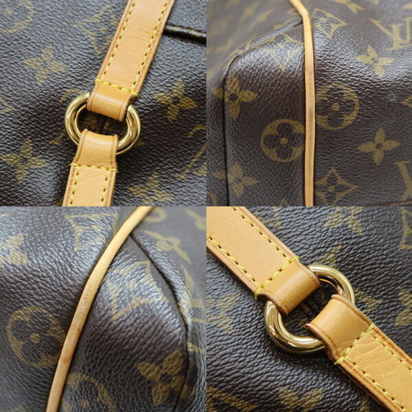 a23 7144 6 Louis Vuitton Totally MM Monogram Canvas Tote Bag Brown